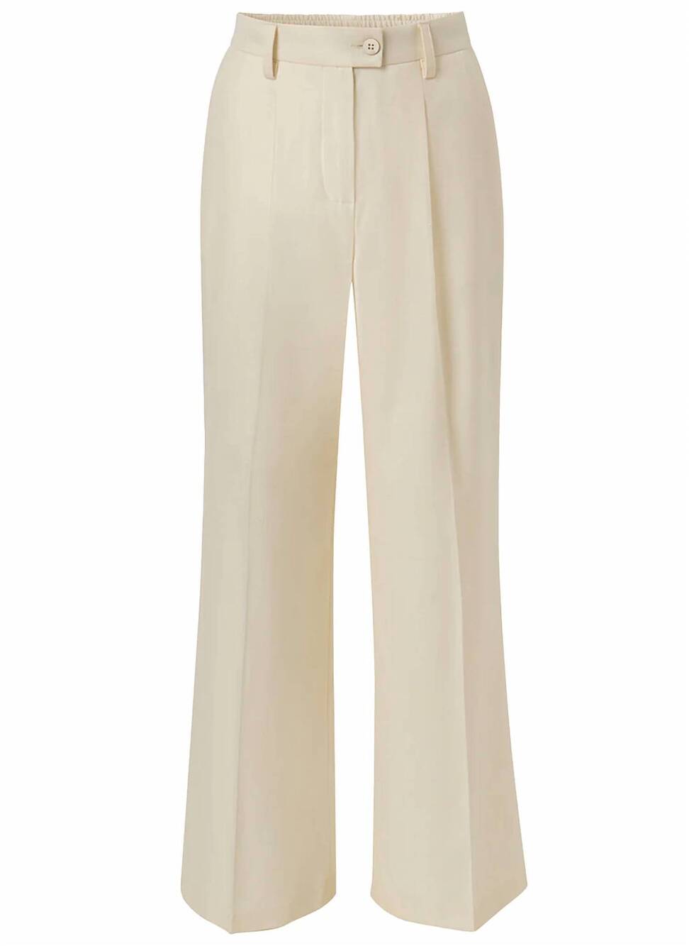 NEW BARBARA LOHMANN women's edina lined full length pant in off white